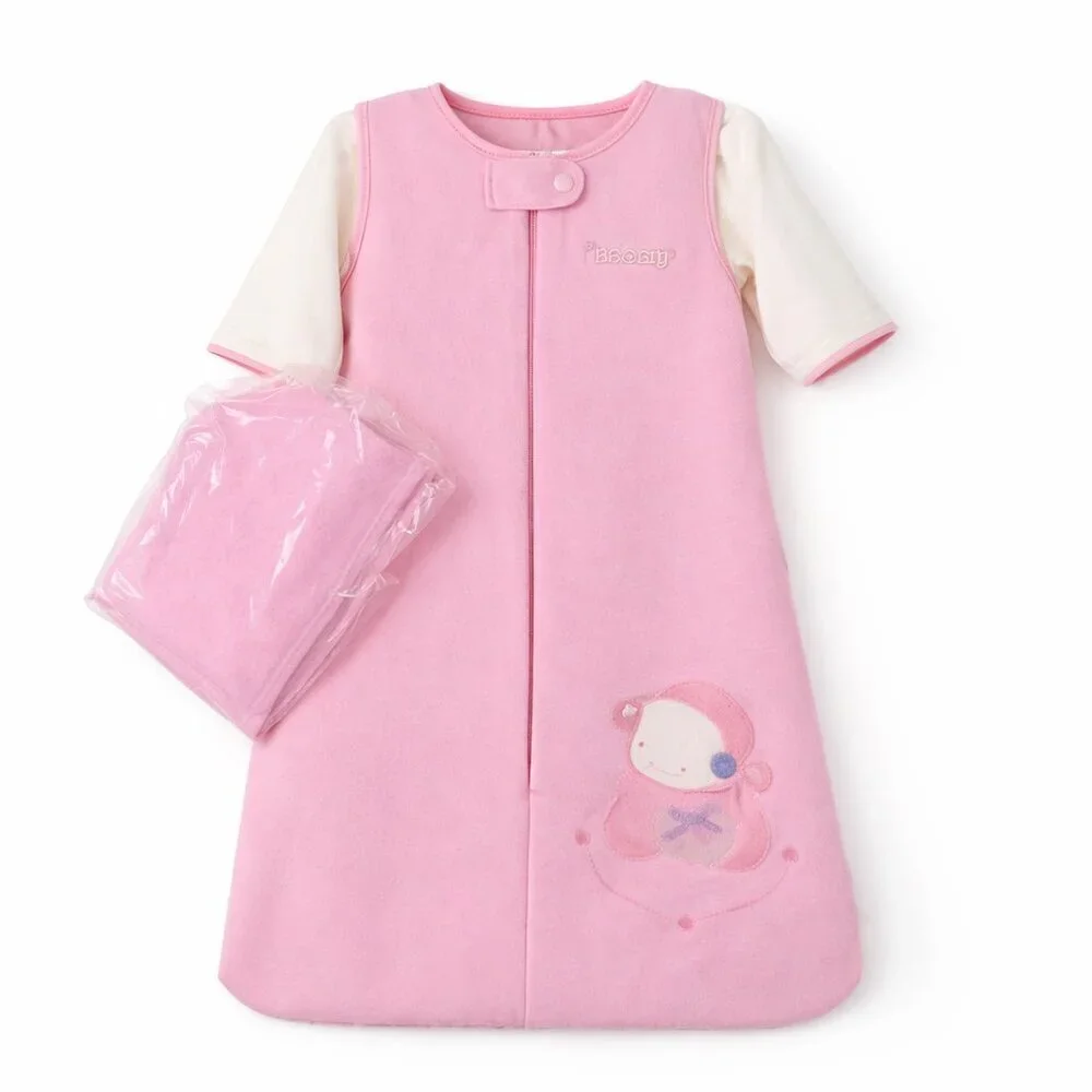 NWT Bon Bebe Baby Girl Sleeping Bag 3-piece Set 3M